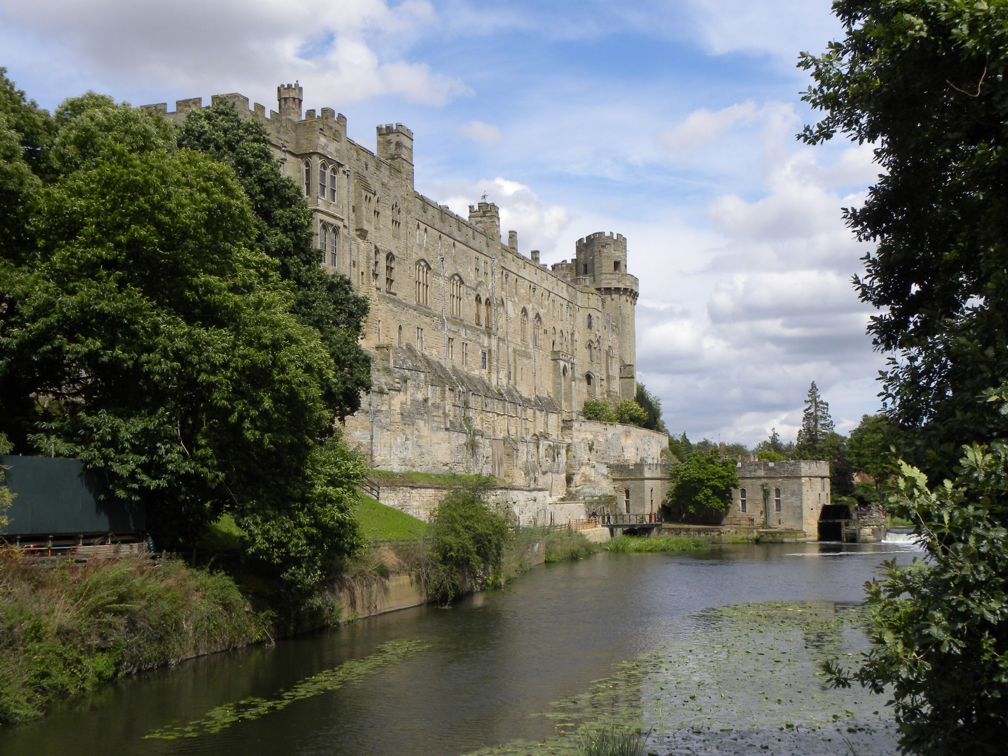 the river runs through to an old castle