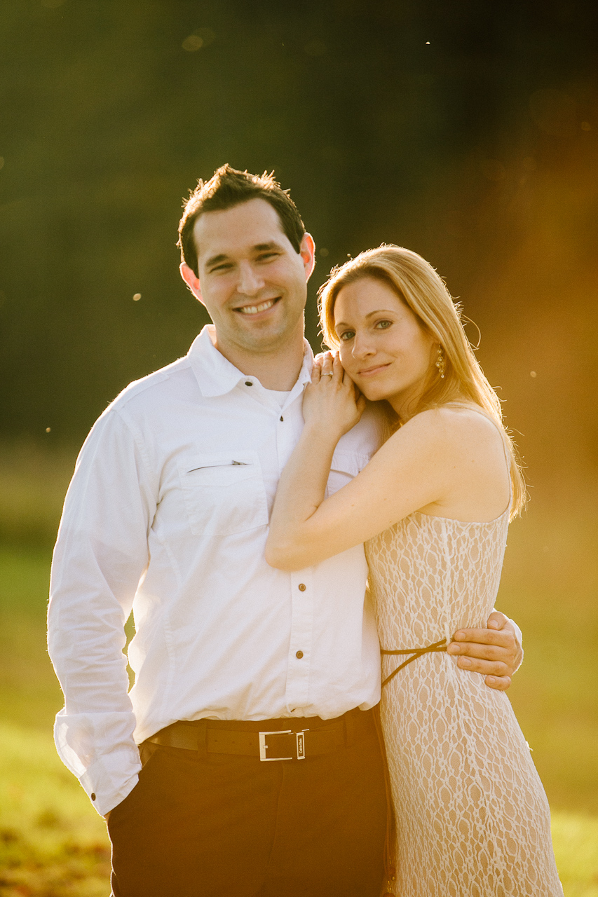 the young couple are posing for a picture together