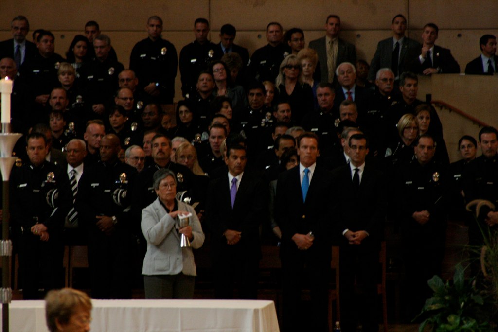 a funeral is being held at an event
