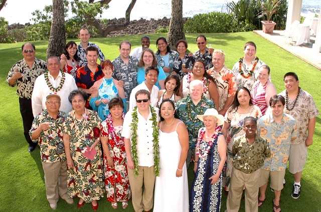 this group of people are posing for a po