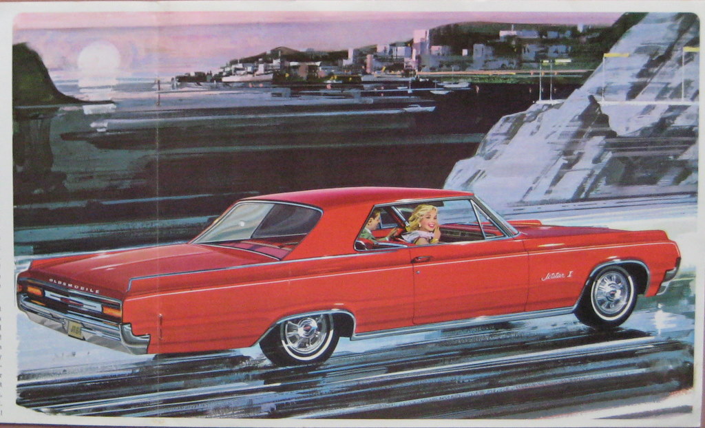 an ad for a red ford in the snow