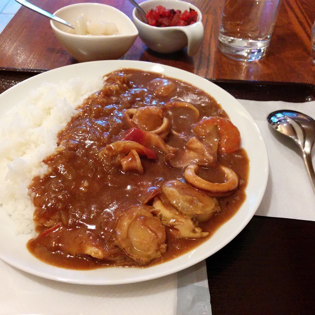 a plate of mushroom and rice is pictured