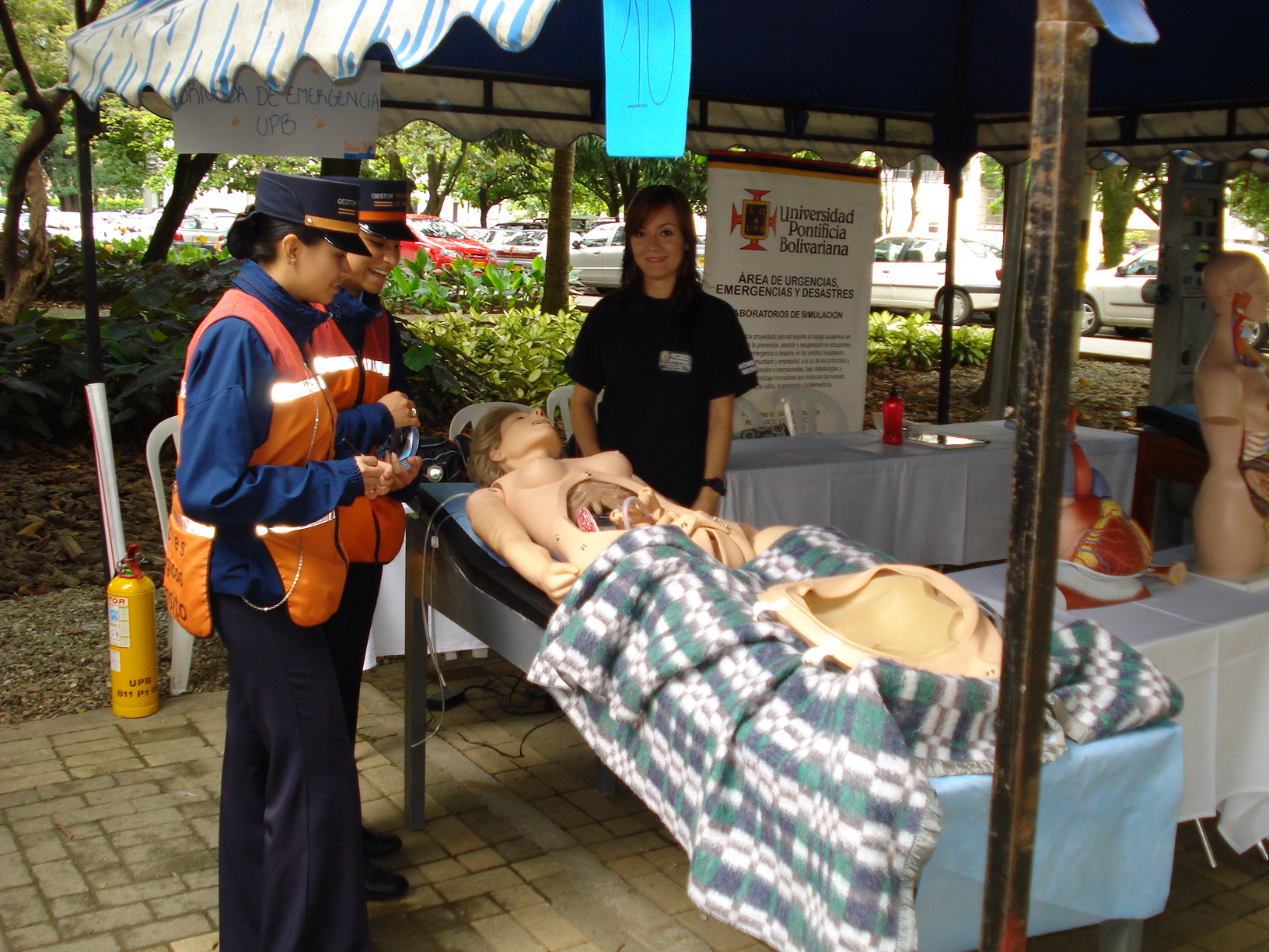 a person receiving oxygen from an ambulance