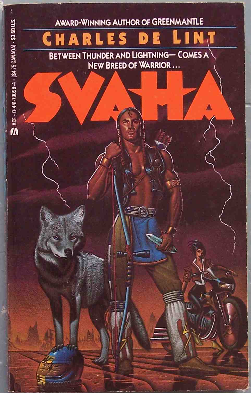 the cover of the book svatha, with the wolf in front