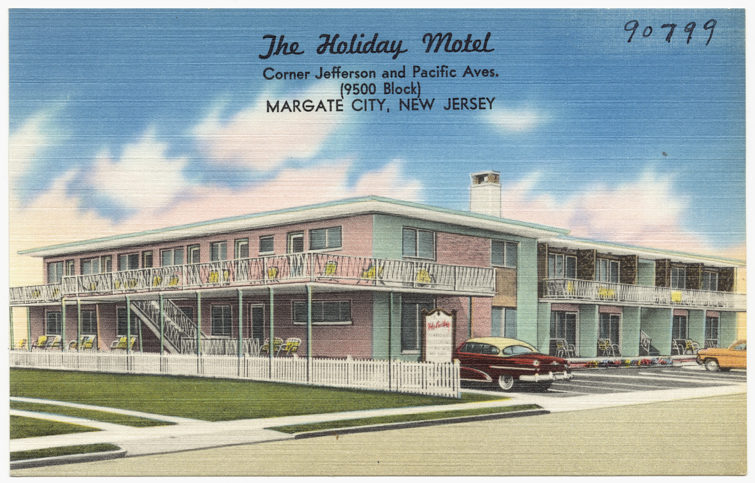 an old postcard of the motel