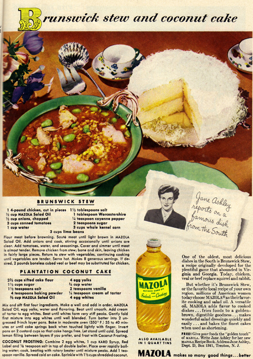 a recipe from a recipe book that features an image of soup
