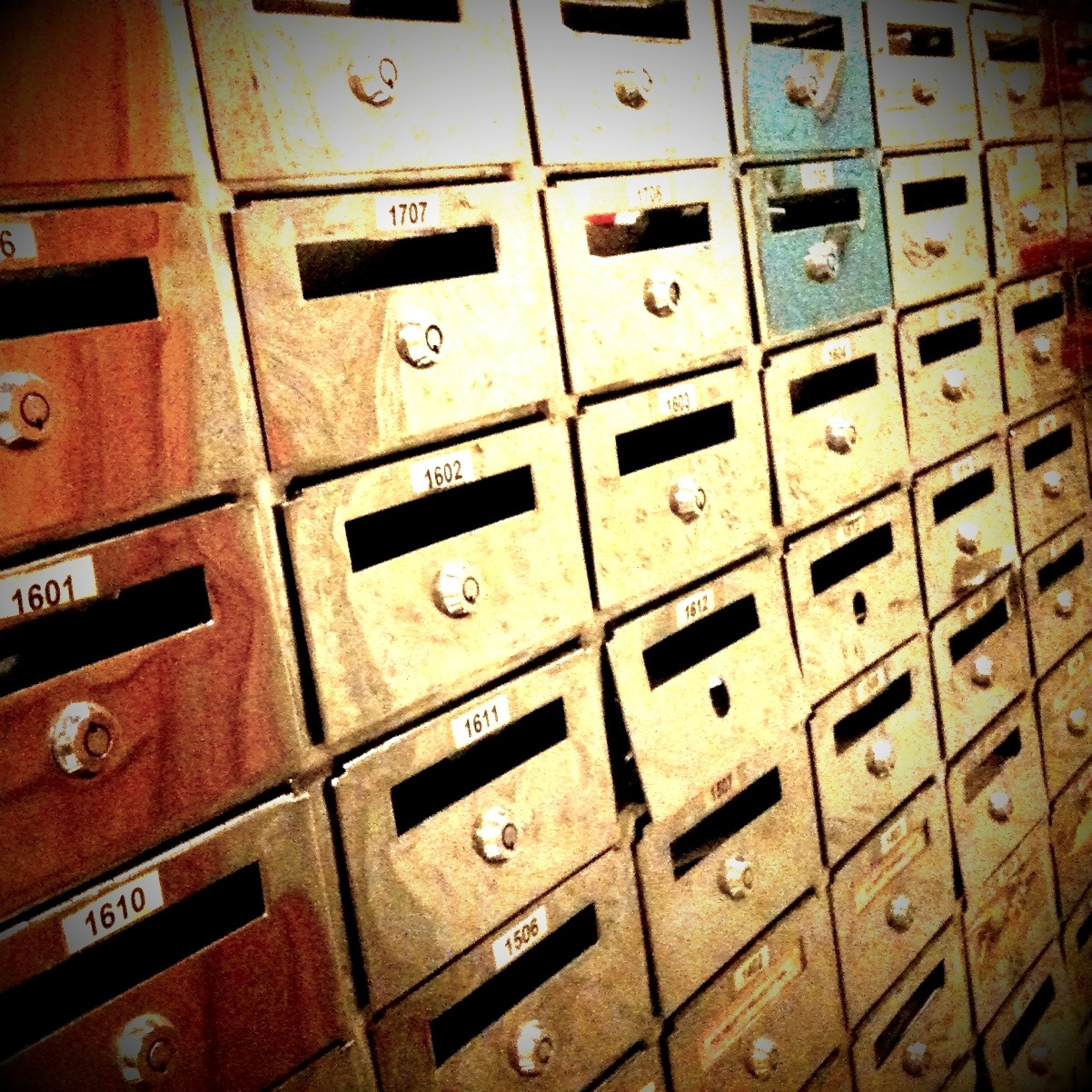 an image of many files in the wall