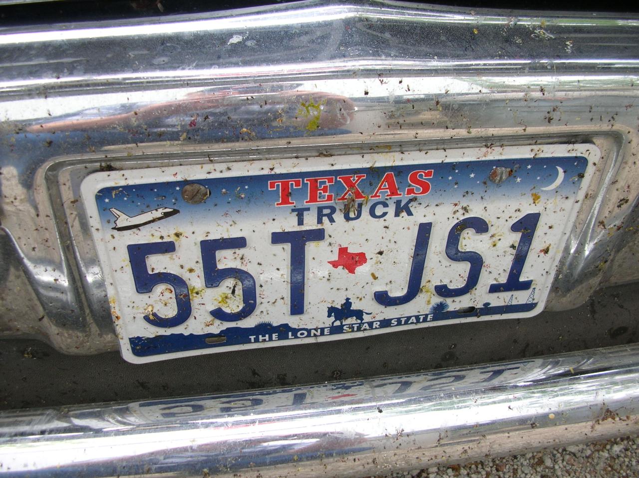 a license plate with the words texas on it