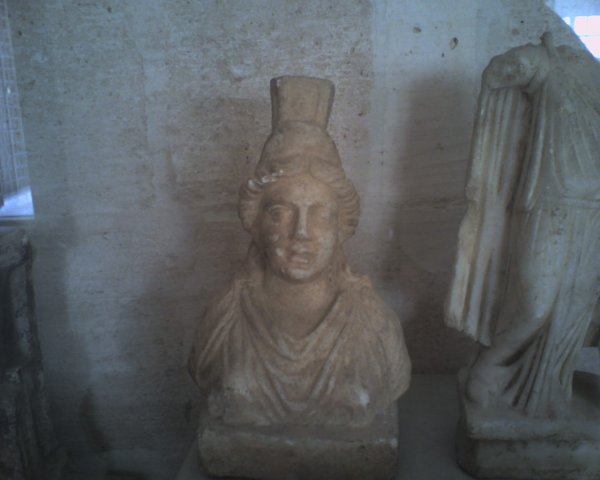 two statues of ancient greek and roman woman
