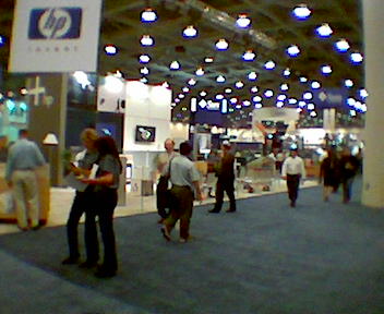 a po of people attending an expo or convention