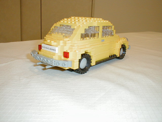 a lego truck on the bed has been made into a toy