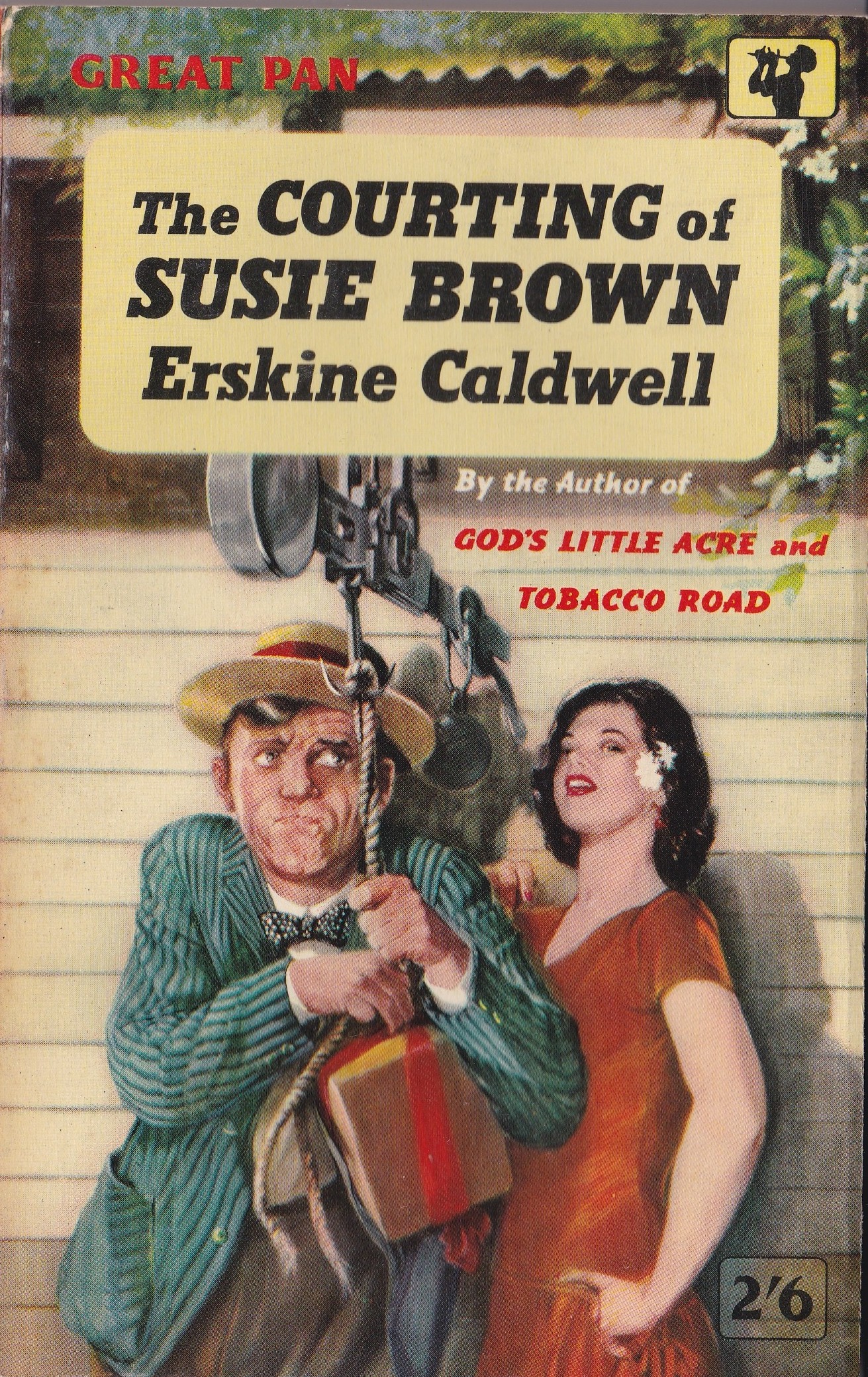 the cover of an old book with a woman holding onto the arm of another person