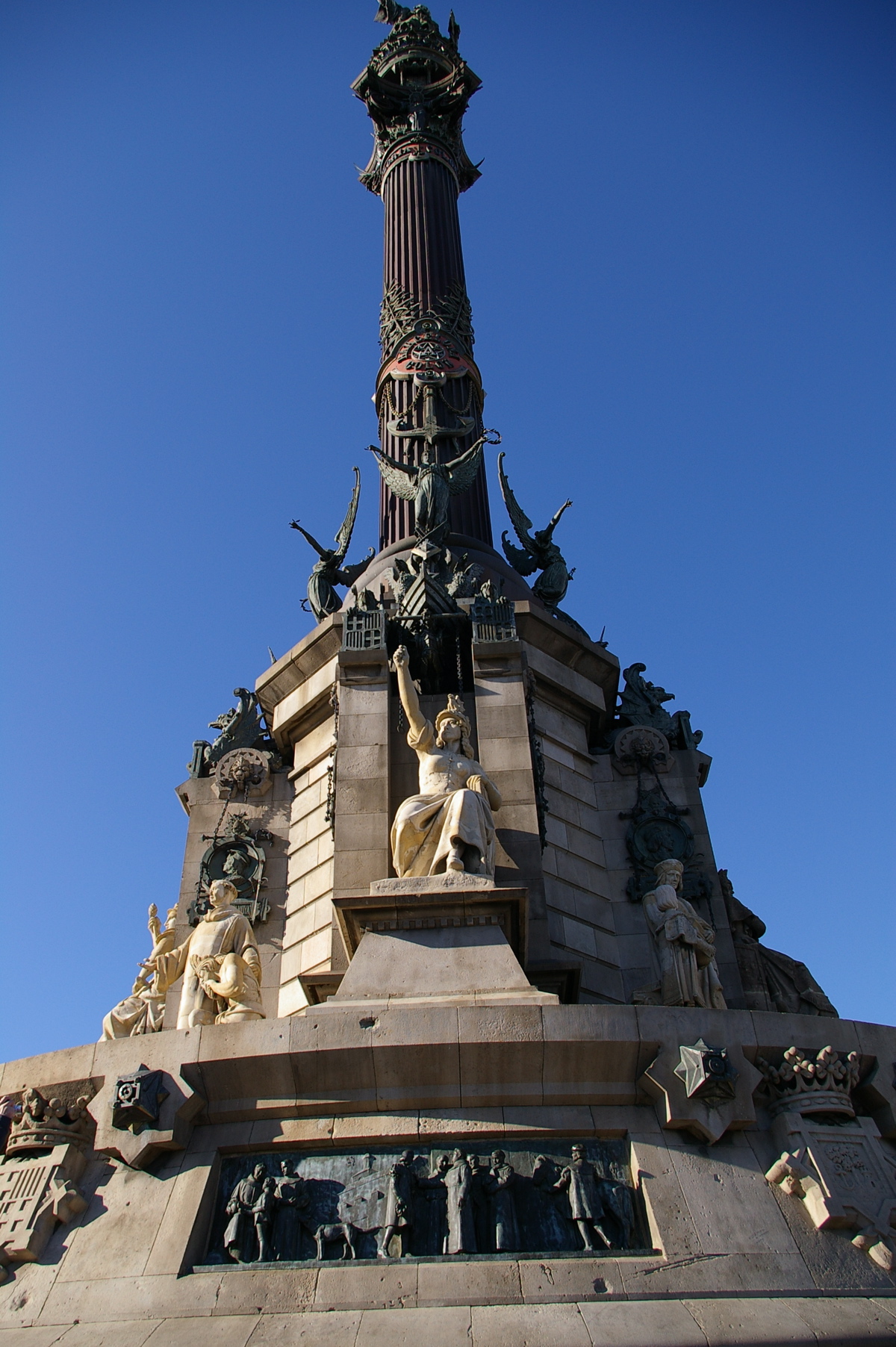 this ornate monument is near an upward view