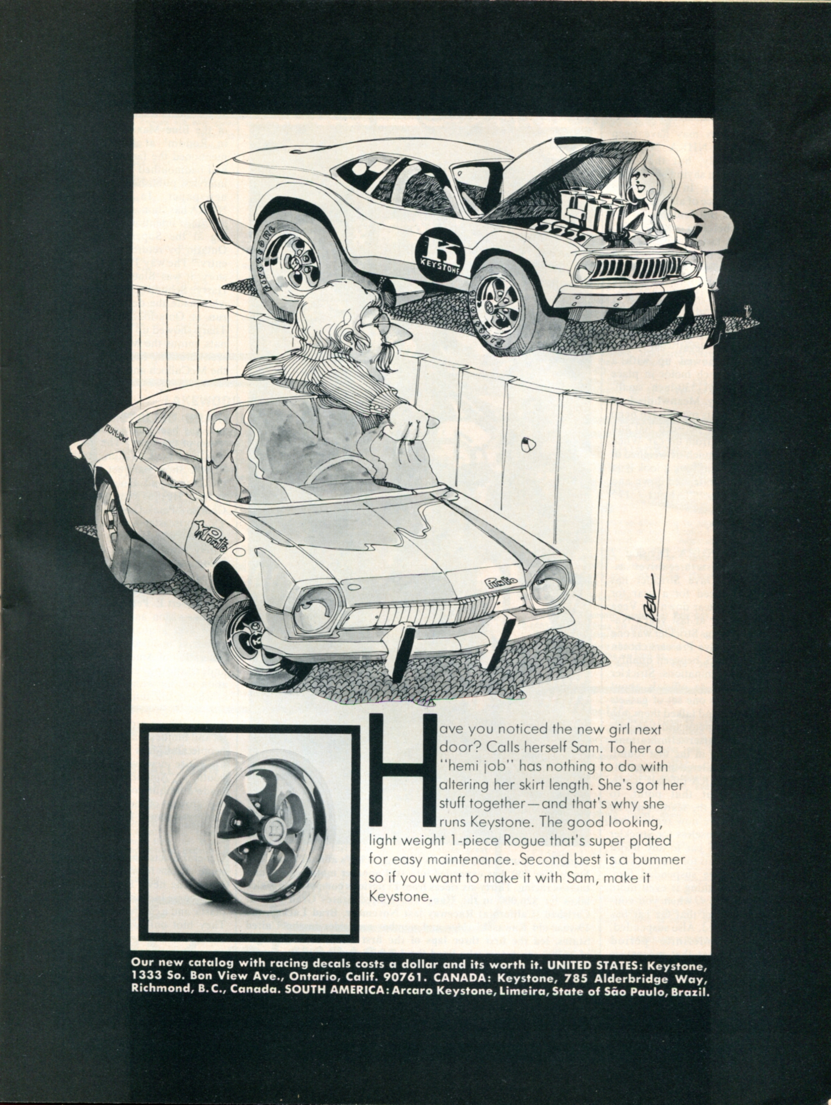 the original ad for a high performance electric car