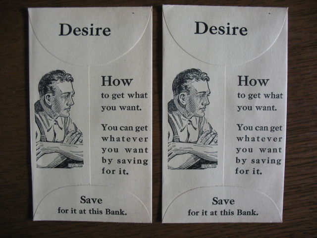 2 political bookmarks in white cotton saying, desert and how to get what you want