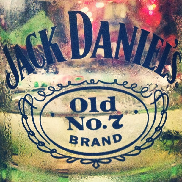 an old no 7 nd label on a bottle