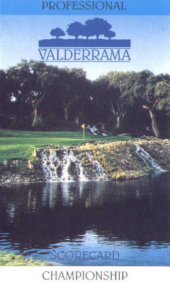 a book cover showing the title for a professional golf tournament