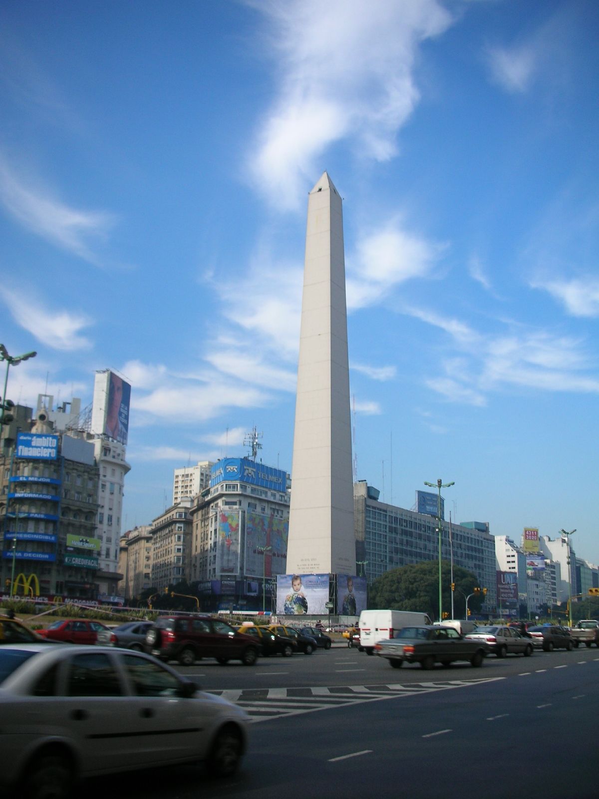 an obelisk stands at the top of a large monument