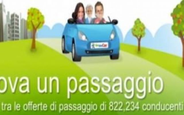 a sign advertising a pass with three people in a car