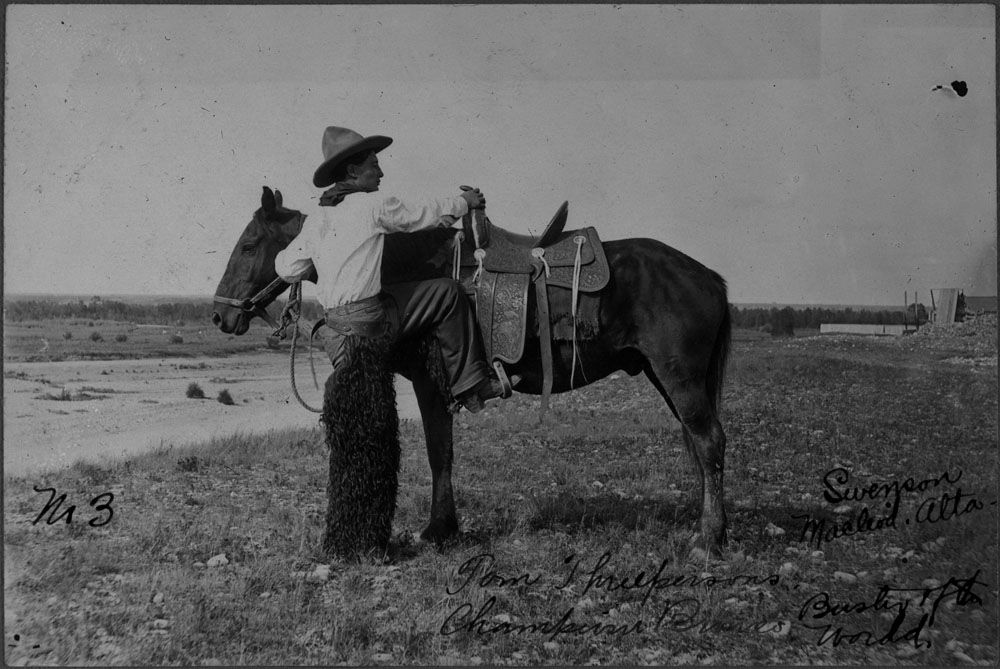 a man that is standing next to a horse