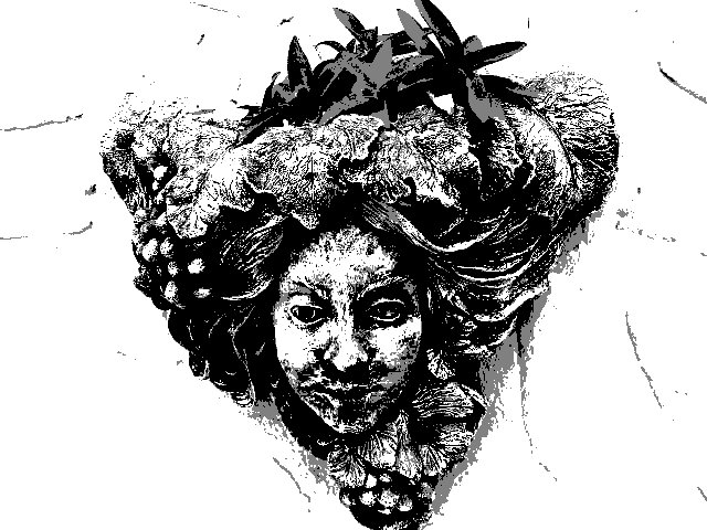 a drawing with black and white color on a white background