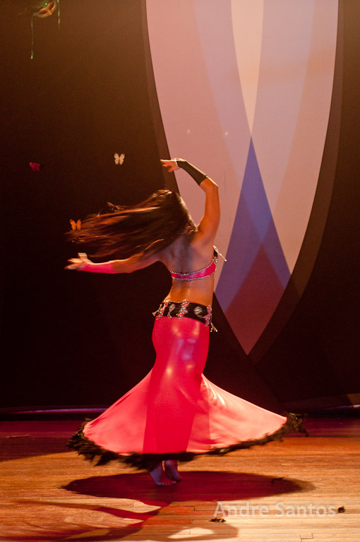 a female professional belly dancer in a belly dance pose