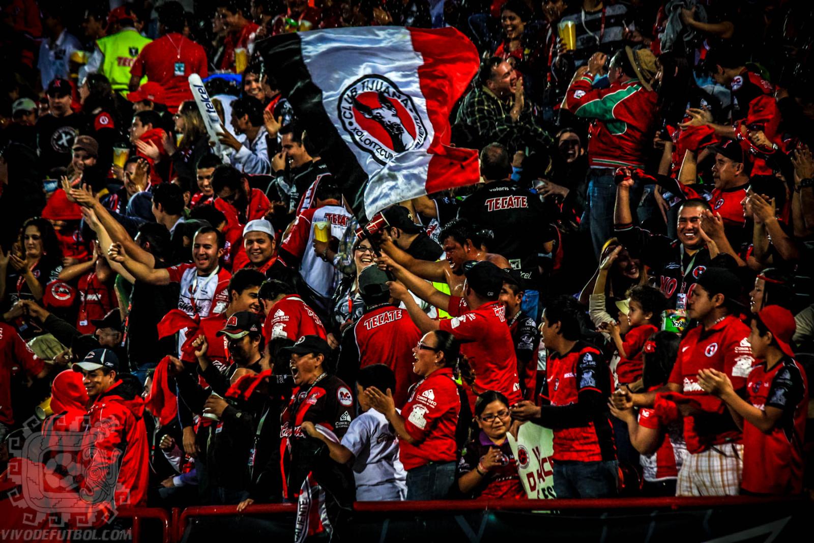 some fans in the stands with their soccer jerseys