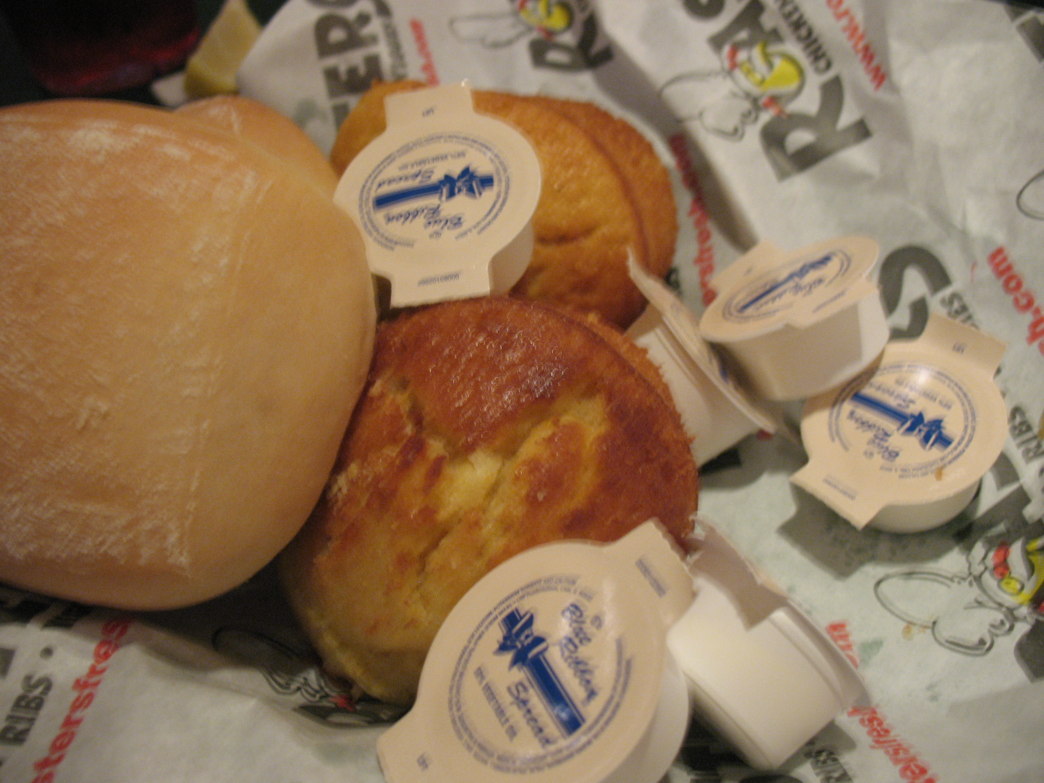 rolls and cheese stickers all on one roll