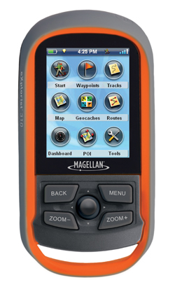 a cell phone with an orange frame and a screen showing the back and front side of it