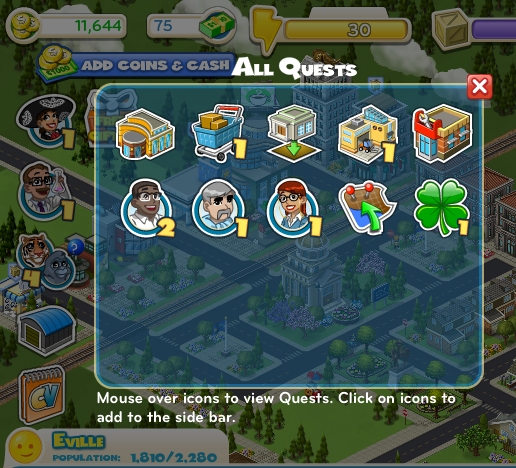 the computer game game has many types of items and characters on it