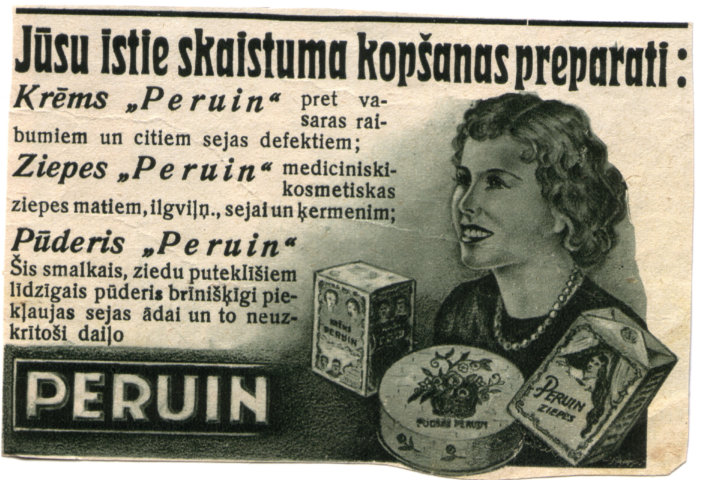 an old advertit advertises pepsi from germany