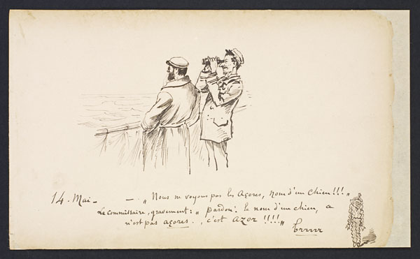 two men facing each other in a hand drawn drawing