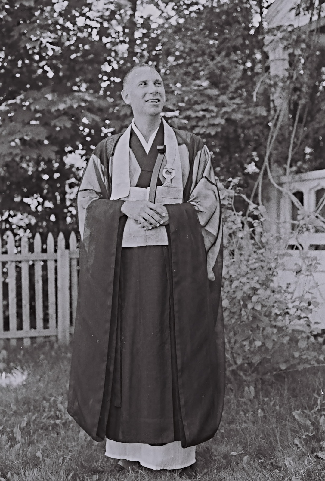 an old black and white po of a nun smiling