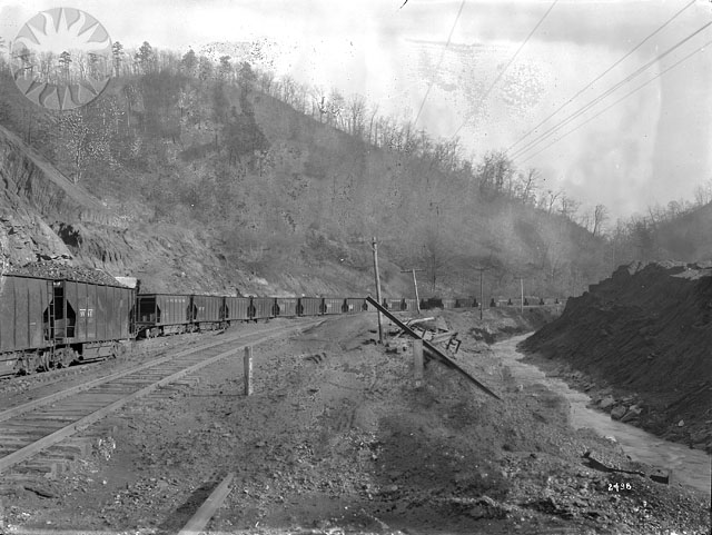 old pograph of a train on train tracks