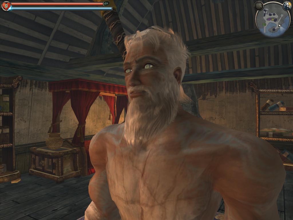 a male character is featured on an image