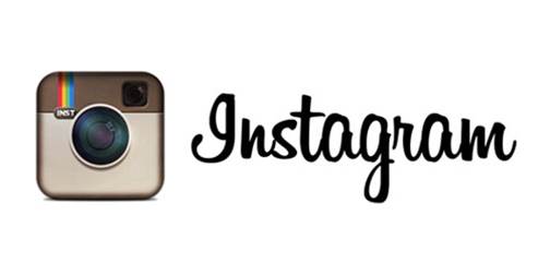 instagram logo with the words instagram and an image of a camera