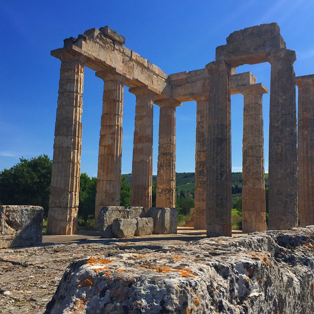 the ancient ruins at delymida, a roman city on the aegean island