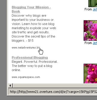 a screens of the internet's blog page, with the description and description screen highlighted