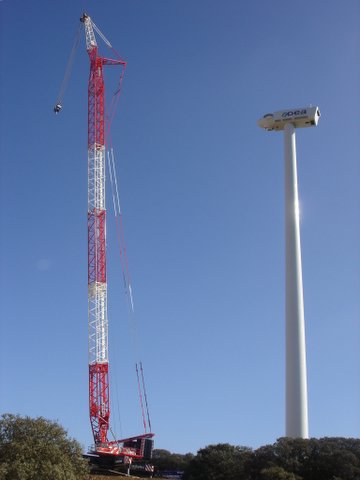 crane with tower crane in the background