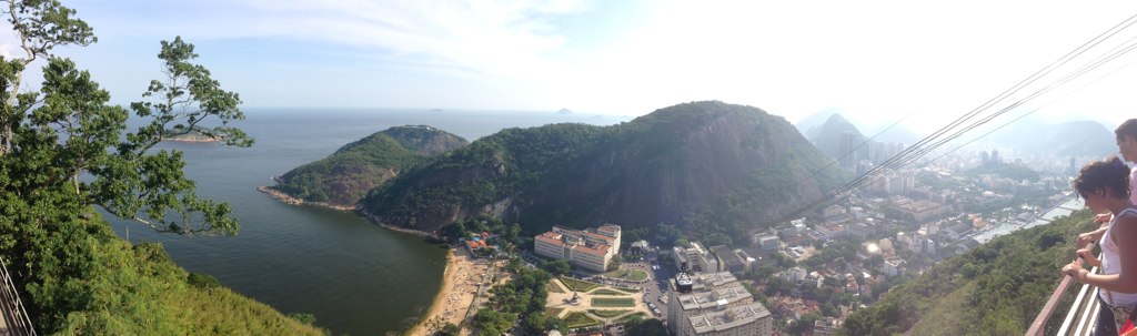 tourists enjoy a day of walking on a high platform overlooking the city