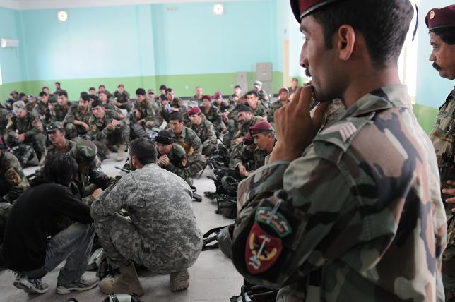 military soldiers are listening to an audience in the air force