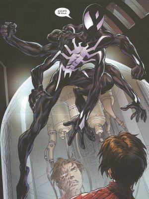 a scene from the comic, spider - man