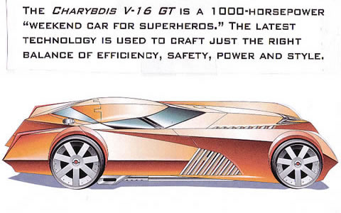a brown colored futuristic sports car with some words
