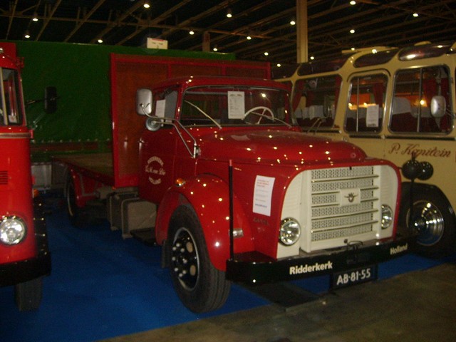 there are many different types of trucks on display