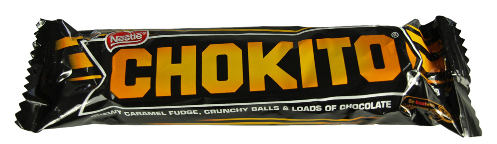 a chocolate bar with chokto written on it