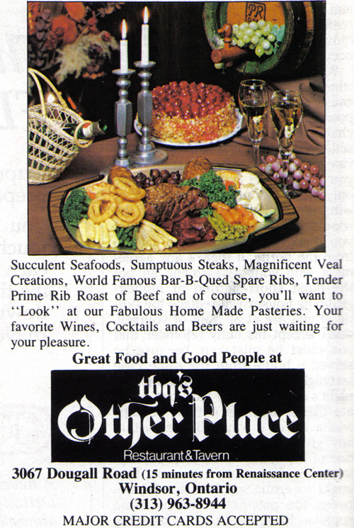 the flyer features different kinds of food and beverages