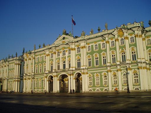 an old palace on a bright sunny day