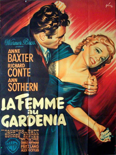 a movie poster for la fembre au gardena