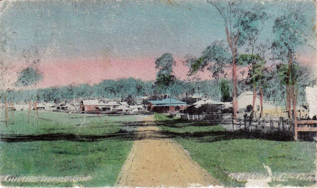 an old image of a village in the country