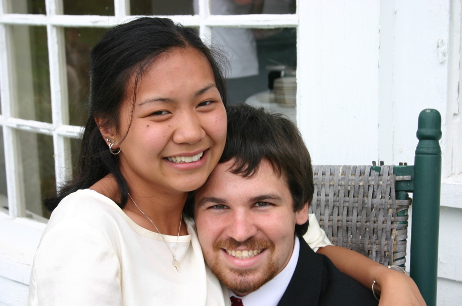 a man and woman posing for a picture